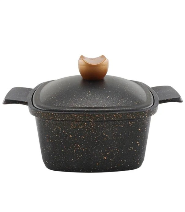 Acar 10467 Liya Döküm Tencere Siyah 24 Cm