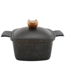 Acar 10467 Liya Döküm Tencere Siyah 24 Cm