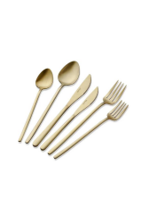 The Mia CKB0226 Giallo Çatal Kaşık Bıçak Seti 36 Parça Mat Gold
