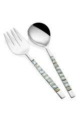 The Mia CKB173 Pearl Salata Servis Takımı 2 Parça White