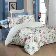 Sarev Irına V1 Saten Nevresim Takımı Çift Kişilik