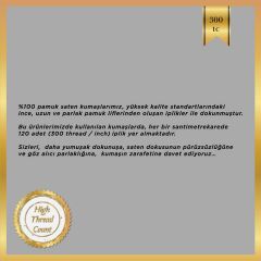 Sarev Irına V1 Saten Nevresim Takımı Çift Kişilik