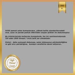 Sarev Irına V1 Saten Nevresim Takımı Çift Kişilik