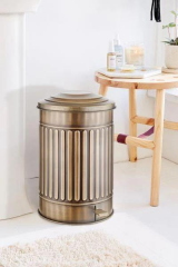 The Mia GLV0584 Çöp Kovası Mutfak Gold Kaplama 37 Lt