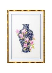 The Mia TBL0093 Blue Blanc Tablo 64x90x4 Cm