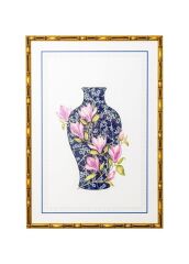 The Mia TBL0093 Blue Blanc Tablo 64x90x4 Cm