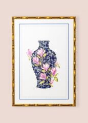 The Mia TBL0093 Blue Blanc Tablo 64x90x4 Cm