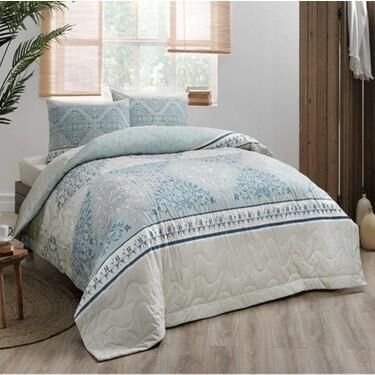 Taç Talia V1 Ranforce Kapitoneli Nevresim Takımı Tek Kişilik