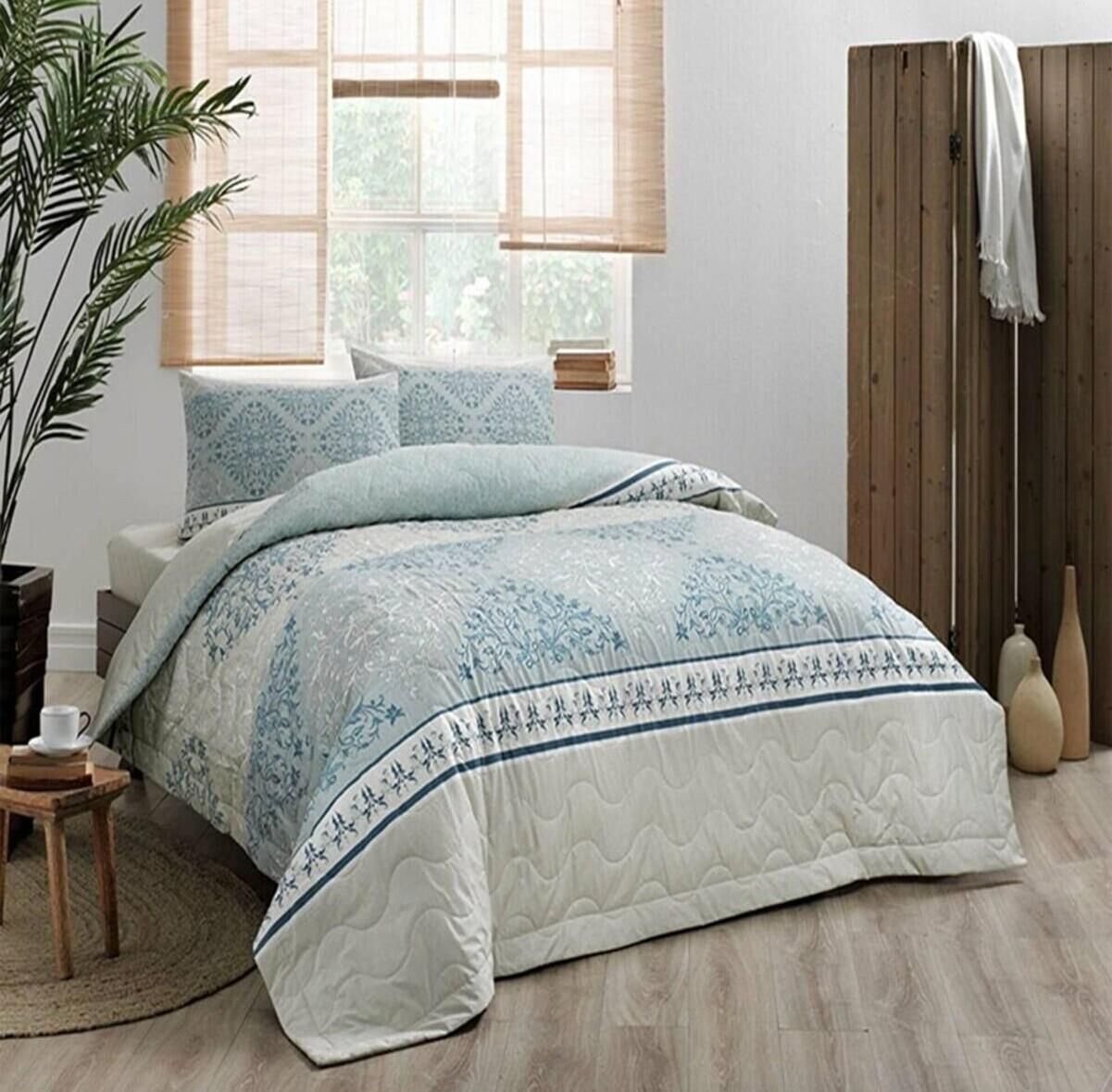 Taç Talia V1 Ranforce Kapitoneli Nevresim Takımı Çift Kişilik