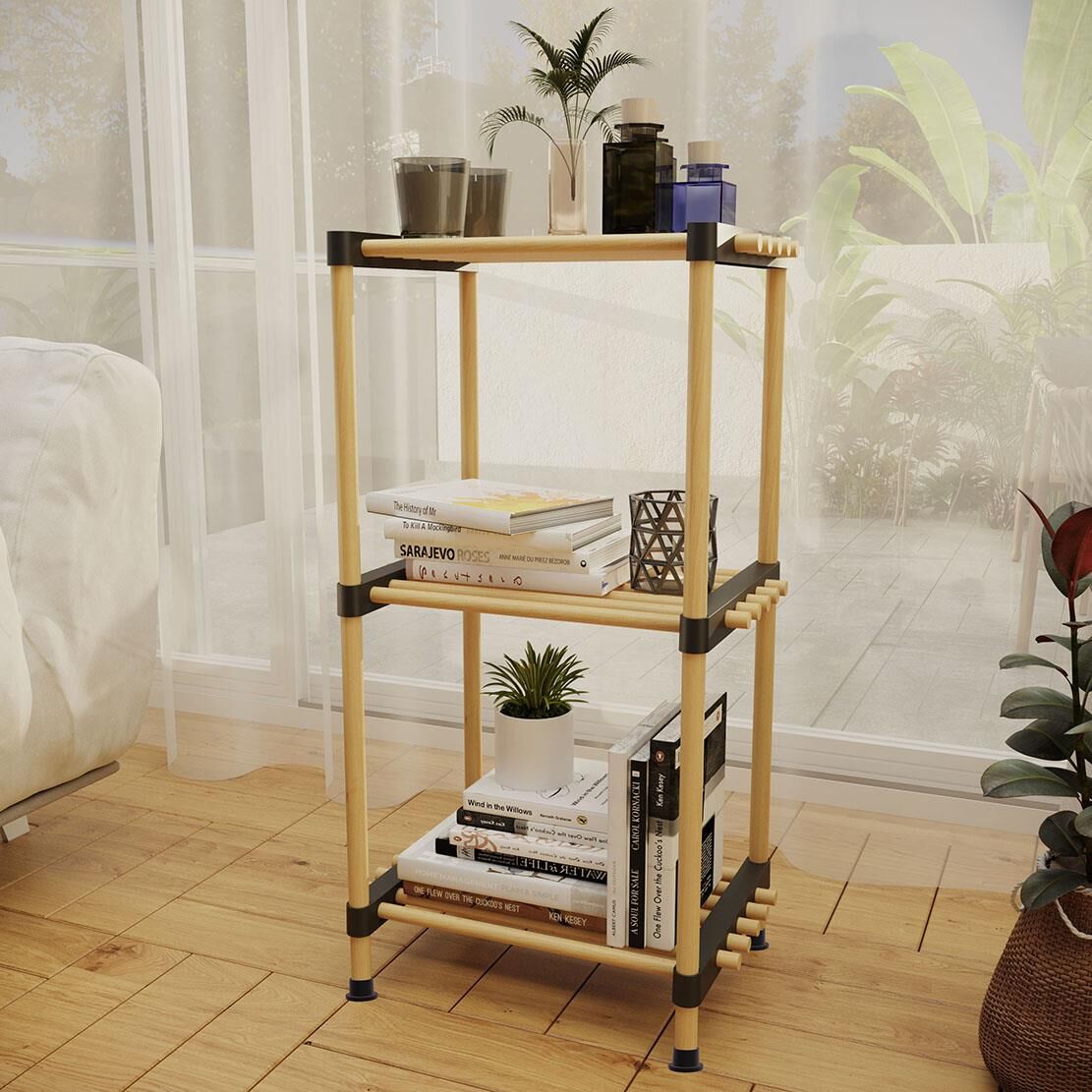 Kosova SEO- 8167 Ahşap 3 Lü Raf (40*74,5*28)