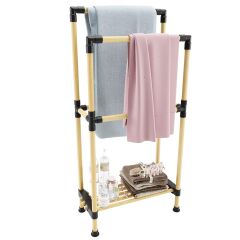 Kosova SEO- 8178 Ahşap Banyo Havluluk Raflı 2 Kat (48*97*28)