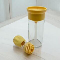 Silikon Hazneli Fırçalı Yağlık 300 ml Sarı