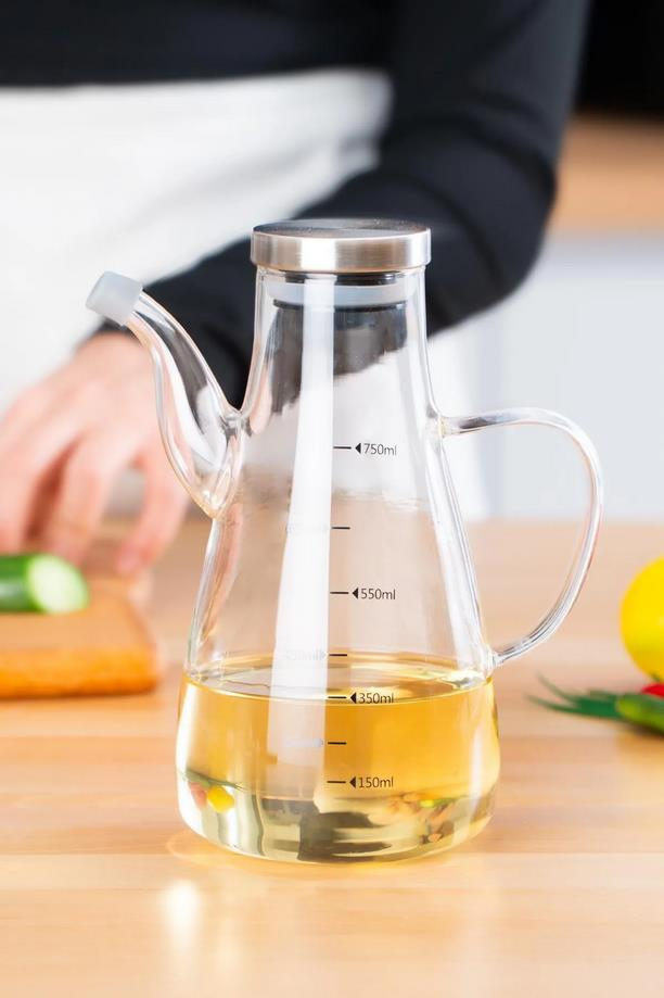 Acar 103 Metal Kapaklı Cam Yağdanlık - 750 ML