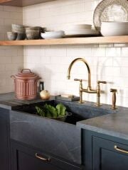 The Mia GLV0321 Çöp Kovası Tezgah Bakır 4 Lt