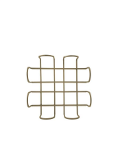 The Mia PCT0017 Peçetelik Gold Kaplama 20 x 20 Cm