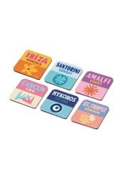 The Mia BRK0130 Festa Bardak Altlığı 6 Lı Set