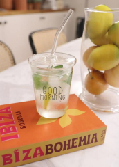 The Mia CAM0367 Good Morning Borosilikat Pipetli Cam Bardak 300 ML