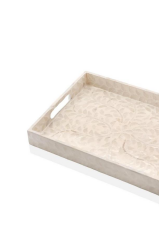 The Mia TLC0016 Sedef Tepsi Flower 38x30x5 Cm