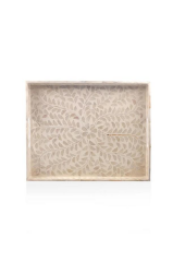 The Mia TLC0016 Sedef Tepsi Flower 38x30x5 Cm