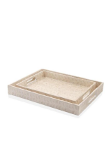 The Mia TLC0016 Sedef Tepsi Flower 38x30x5 Cm