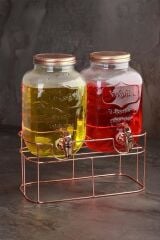 Acar 10241 Sona Metal Standlı Cam Sebil 8 lt