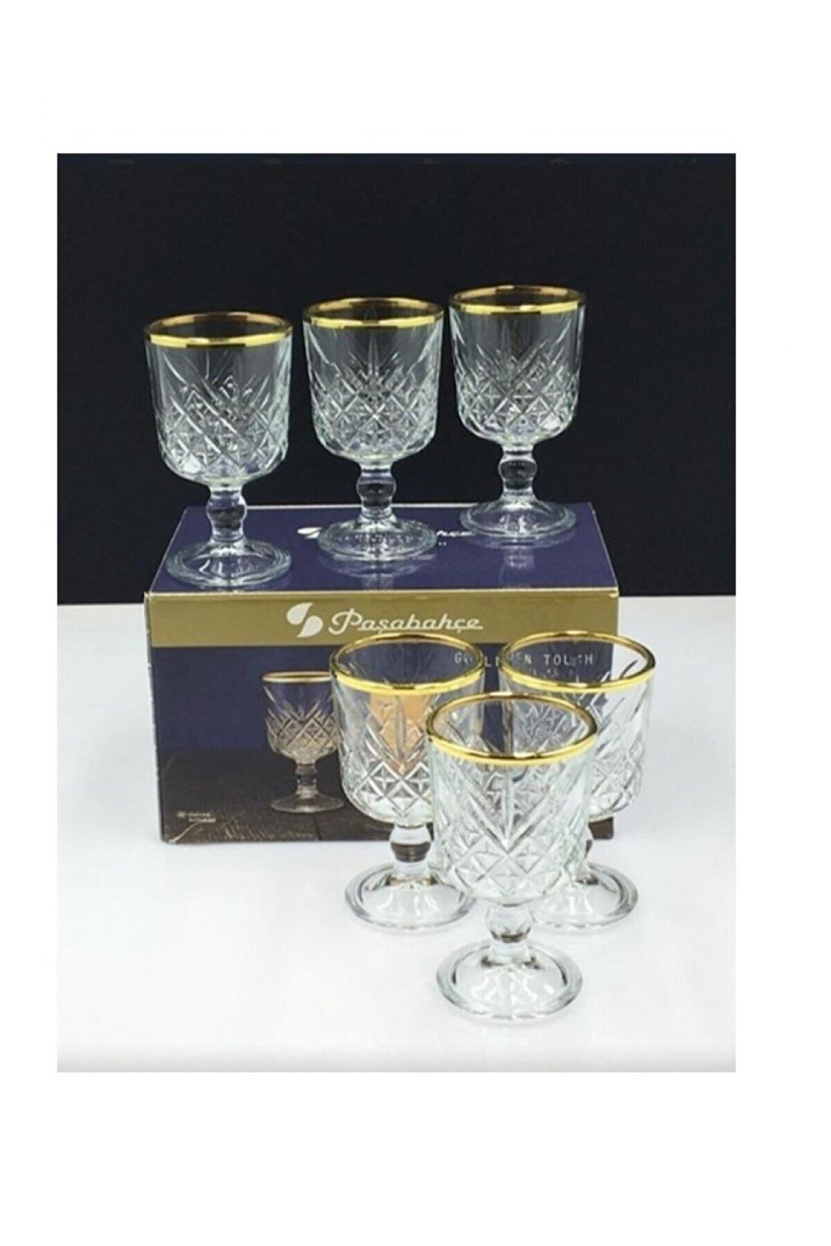 Paşabahçe 51718G Timeles Golden Touch 4lu Likör Bardağı